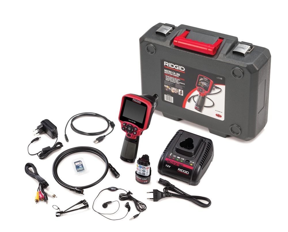 Micro CA-300 Inspection Camera - 3' Cable, Pistol Grip, 4 LED Lights, Video & Image Capture