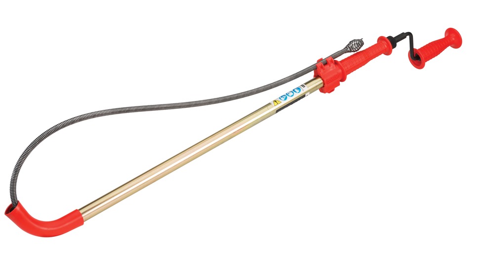 6 ft Toilet Auger with Bulb Head & Kink-Resistant Cable for Easy Clog Removal