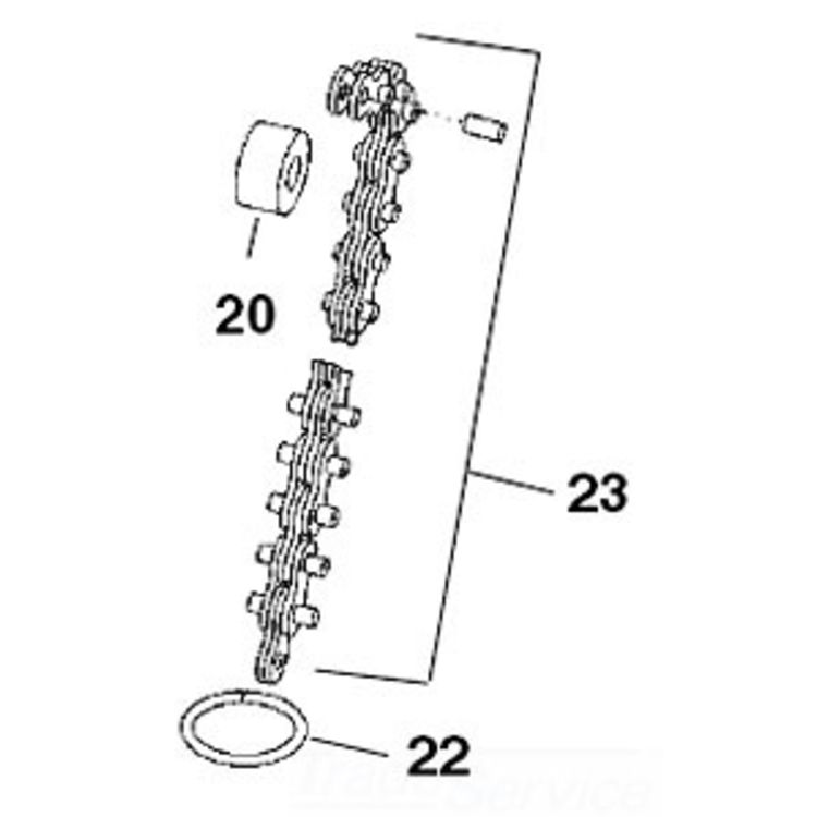 HC450 Chain Assembly - Durable, High-Performance Tool for Efficient Pipe Work