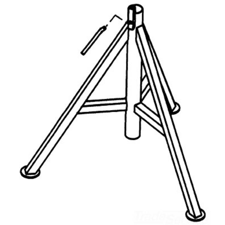 High 99 Stand with 23.3" Square Base - Durable & Stable Work Support