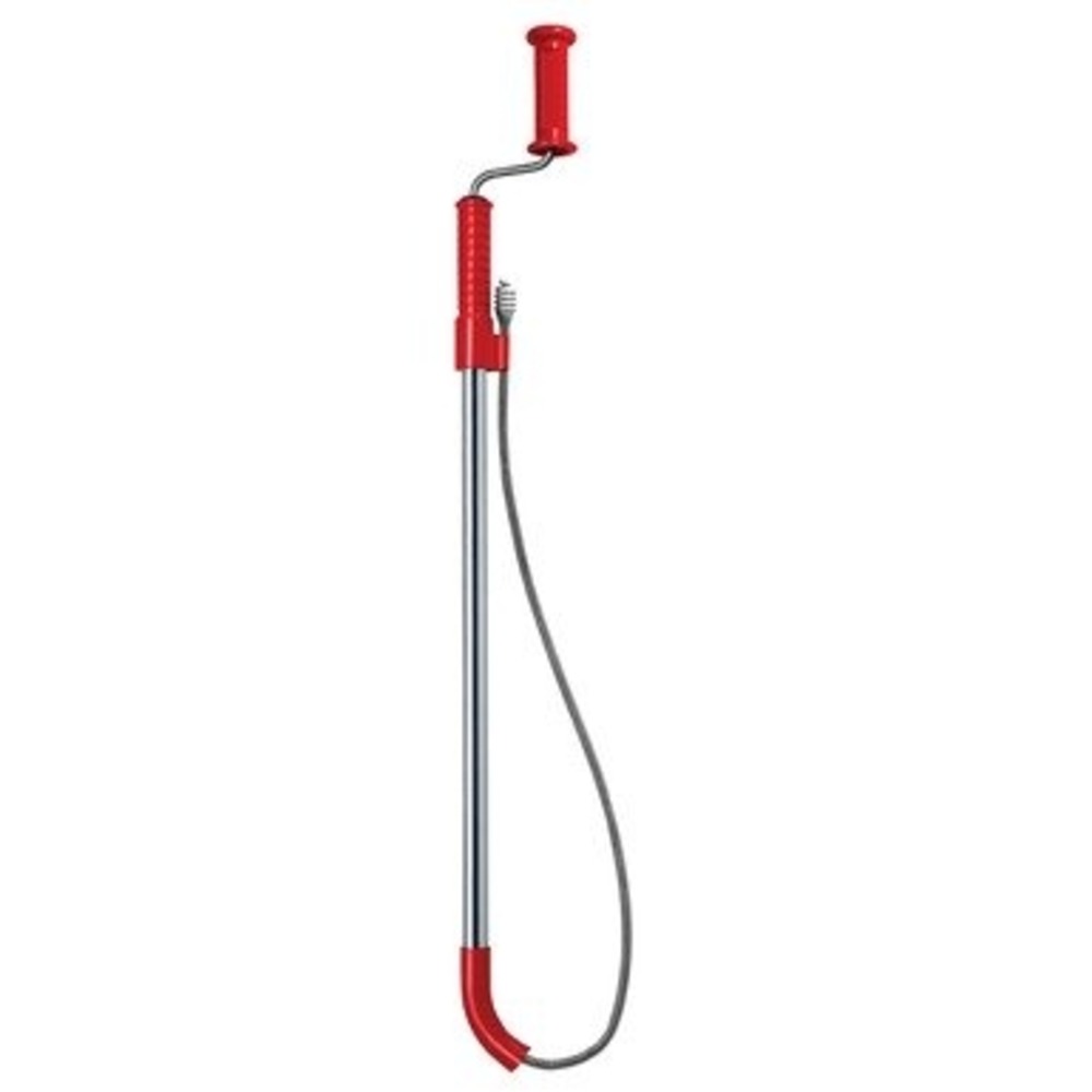 3 ft Toilet Auger - Kink-Resistant Cable, Ergonomic Handle, Bulb Head for Easy Clearing