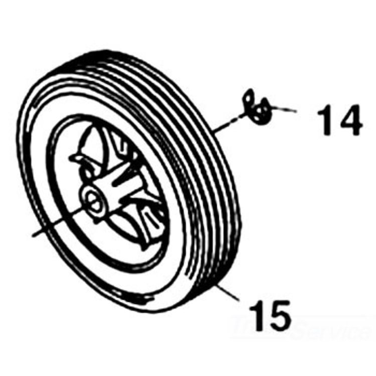 6" Replacement Wheel for Enhanced Mobility and Durability
