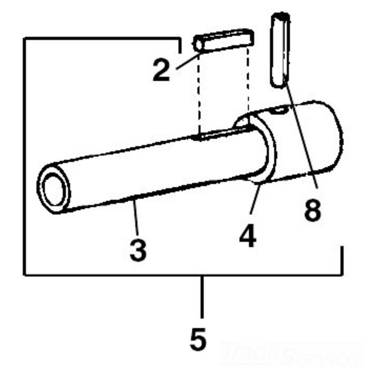 K50 Tubular Shaft - Compact 8" Length, 6" Width, 0.9" Height for Efficient Performance