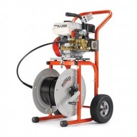 KJ-2200 Gas Jetter - 2200 PSI, 2.4 GPM, Includes Multiple Nozzles & Portable Cart