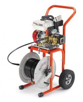 KJ2200 Gas Jetter with H30 Cart - 2200 PSI, 2.4 GPM, Cleans 1-1/4" to 6" Drain Lines