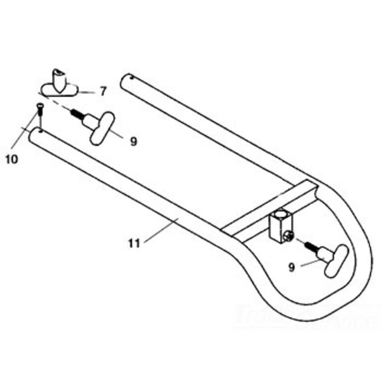 Ergonomic Heavy-Duty Cart Handle for Effortless Mobility and Transport