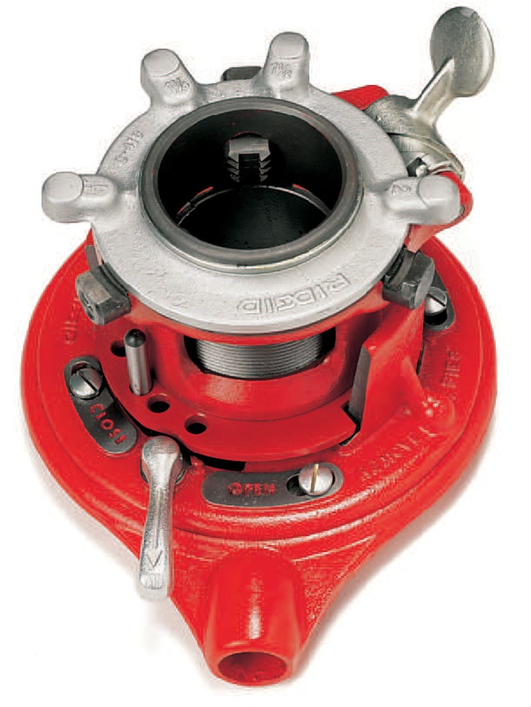 65R-TC BSPT Pipe Threading Tool with High-Speed Dies - Compact & Durable Design