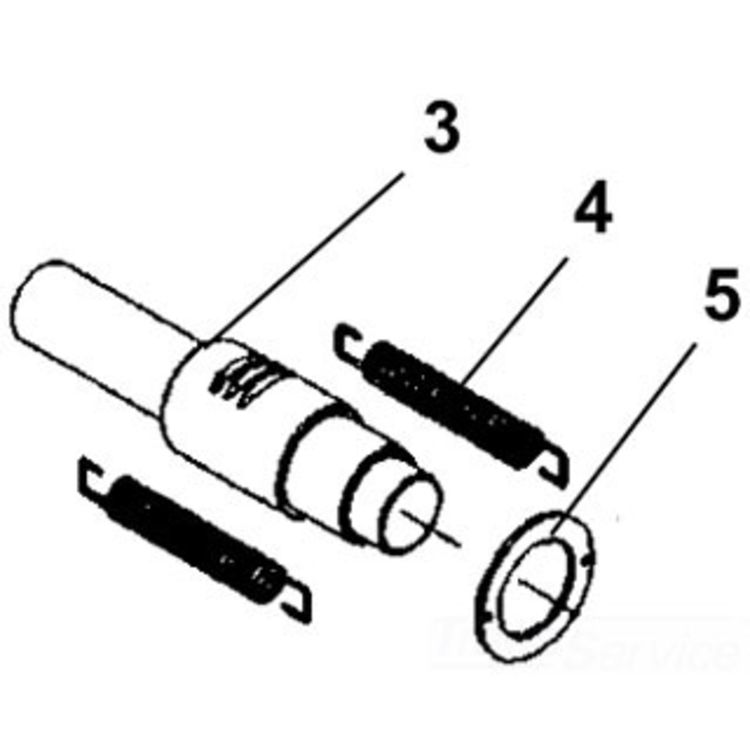 Extension Spring Set for K-60SP Drain Cleaning Machines - Steel, 2-Pack