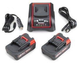 18V Li-ion Battery & Charger Kit - 2x 2.5Ah Batteries, Automatic Shut-Off, Ergonomic Design