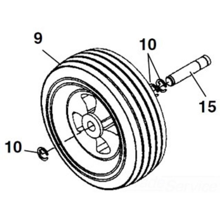 Ridgid Axle Wheel - High-Performance Replacement for Superior Durability and Reliability
