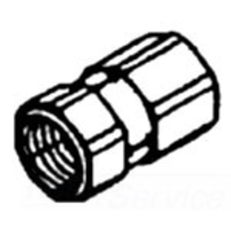 1/2" NPT Coupling - Durable Brass Connector for Secure Plumbing Connections