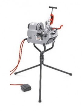 Portable Folding Tripod Stand for Pipe Threading Machines - 350 lb Capacity, Steel Construction