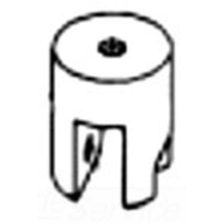 Roller Top Holder - Compact 6" Length, 0.9" Height, 4.5" Width for Versatile Support
