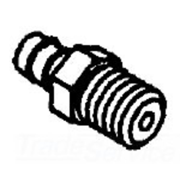 3/8" x 1/8" NPT Barb Hose Fitting - Compact Design, 0.5" Cup Height, 6" Length