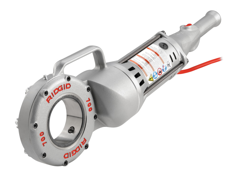 700 Power Drive - Heavy-Duty Handheld Tool for 1/8" to 2" Pipe, Reversible, Cast Aluminum