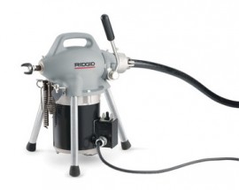 K50 Portable Drain Cleaning Machine, 1/4" to 4" Lines, 16 HP, Reversible, 400 RPM