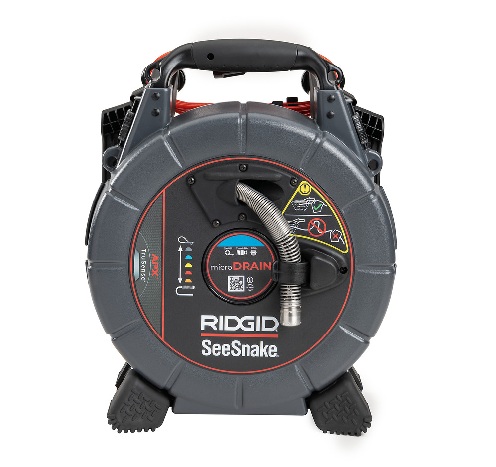 SeeSnake MicroDRAIN 22mm Drain Inspection Camera with 65ft Cable, WiFi, LED Lights, 640x480