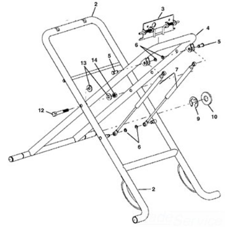 250 N/A Outer Leg Assembly - 27.25" Width, 31.5" Length, Durable Construction