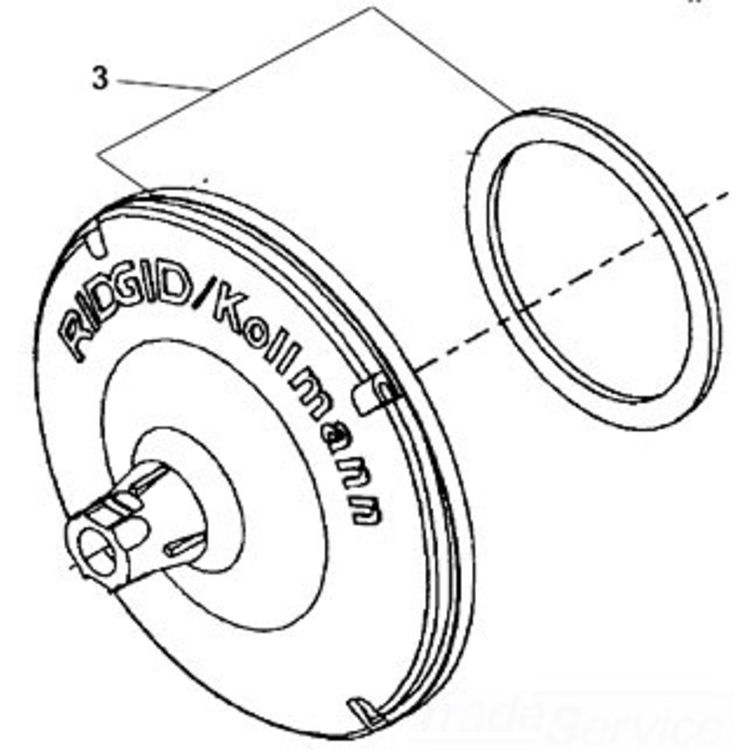 Drum Front for K4040B Drain Cleaning Machine - Durable & Reliable Replacement Part