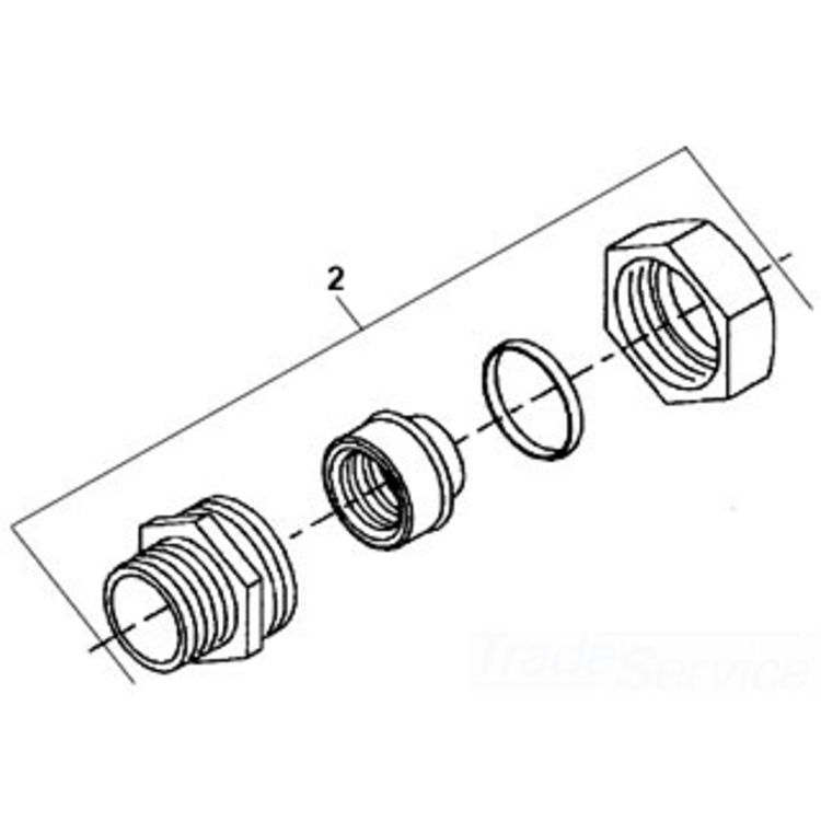 Steel Guide Hose Connector for K-400 Drain Cleaning Machines - Durable & Reliable Fit