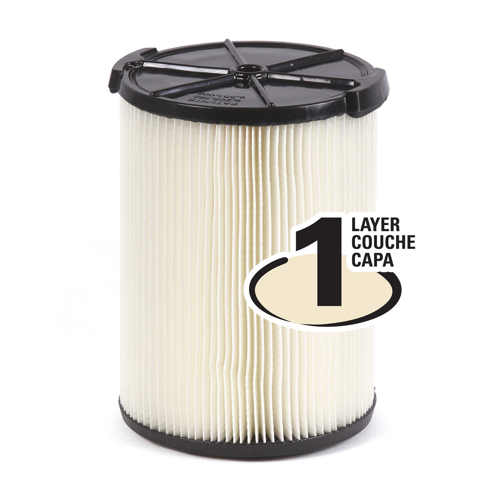 VF4000 1-Layer Pleated Paper Filter for Standard Vacuum - Everyday Dirt Removal