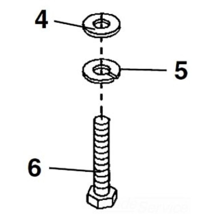 Durable Hex Bolts - Pack of 2, Ideal for Secure Fastening and Heavy-Duty Applications
