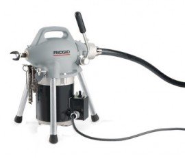 230V Drain Cleaning Machine - Cleans 1" to 4" Lines, 100ft Reach, A-17 Adapter Included