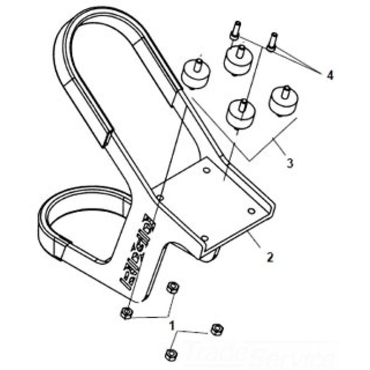 Isolation Mounts - Pack of 4 for Vibration Dampening and Stability