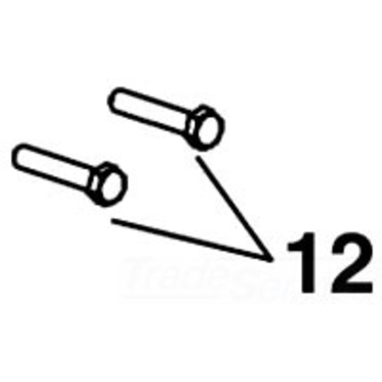 Hex Head Steel Screws for K-1500G & K-400 Drain Cleaning Machines, Pack of 2
