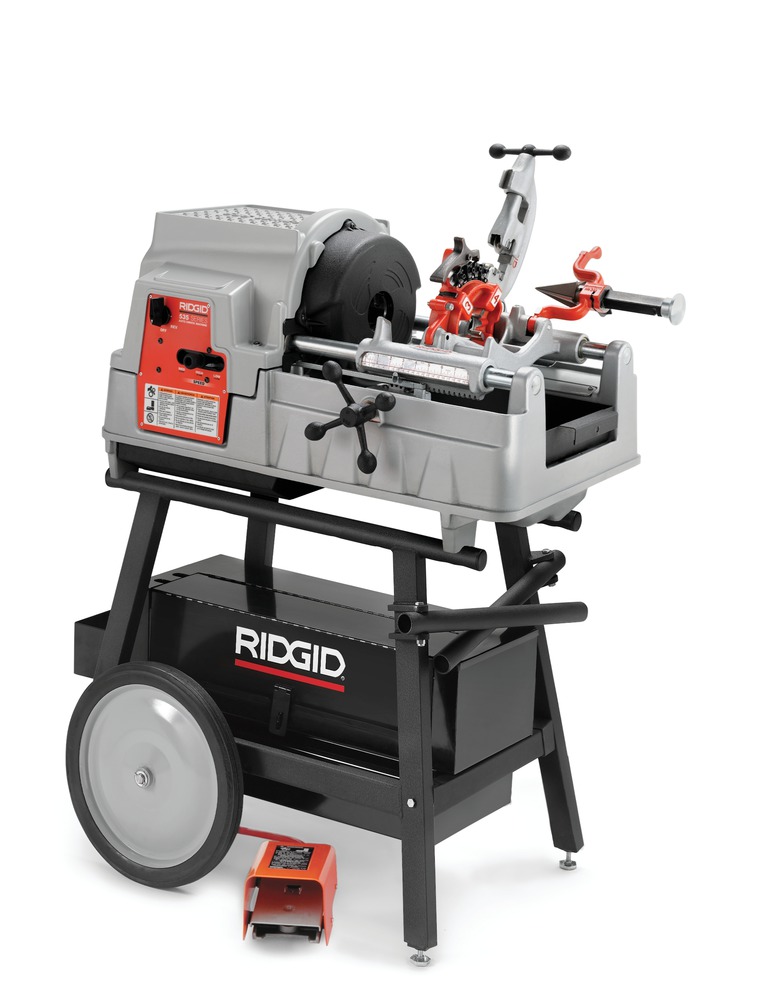 535A Power Threading Machine - 3-Speed, Large Oil Reservoir, High Clearance Carriage