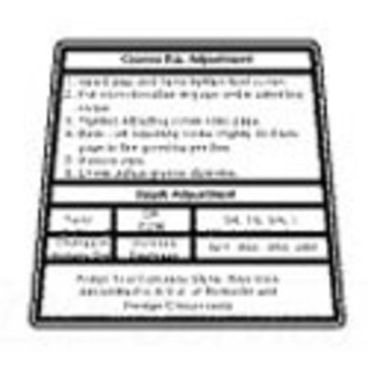 Precision Decal for Groove Adjustment - Ideal for Tools and Equipment