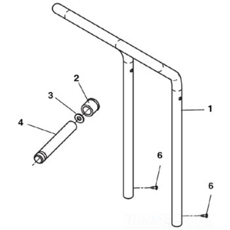 3/4" x 12" Pipe Leg - Durable, Versatile Support for Plumbing and Construction Projects