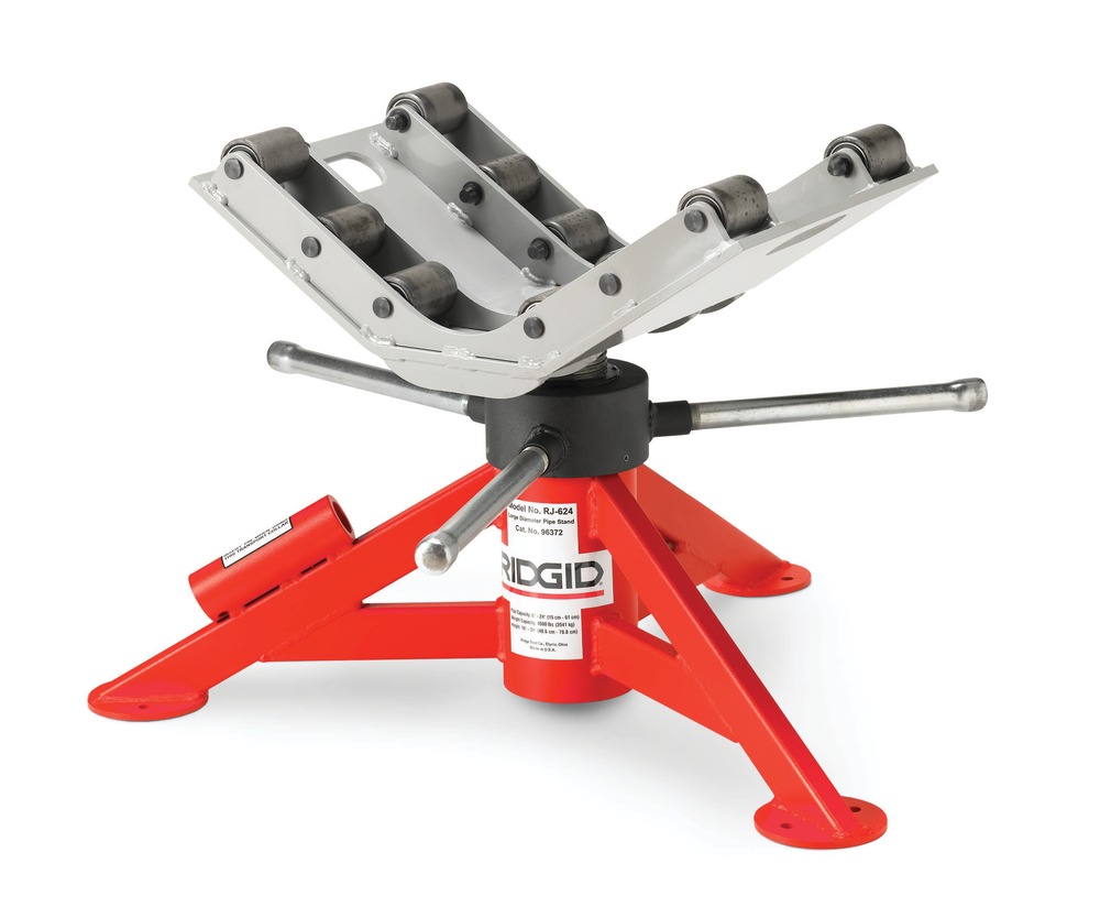 RJ624 Pipe Stand - Heavy-Duty, Adjustable Height for Secure Support and Stability