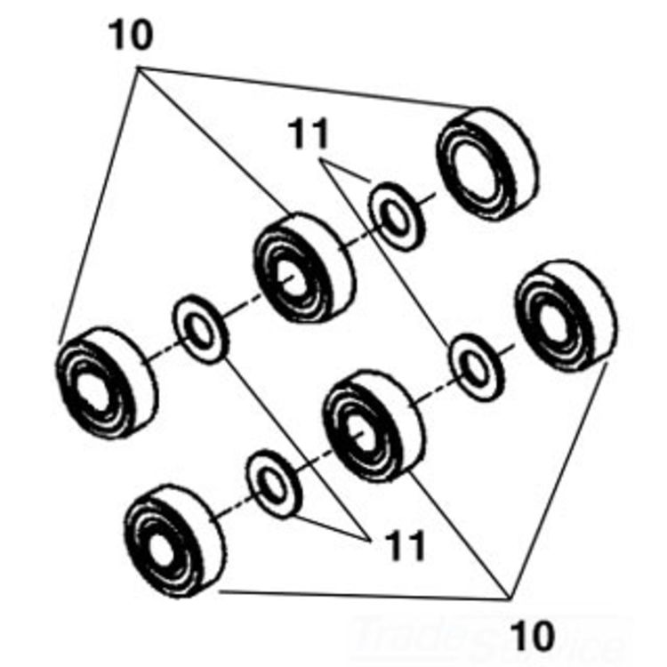 15Si Spacer Washers - Pack of 4 for Secure and Reliable Spacing Solutions