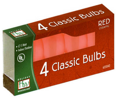 HW4PKRED Cera Cand Bulb