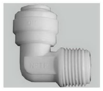 3/8OD QC x 3/8MPT Elbow
