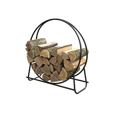 40" BLK STL Log Hoop