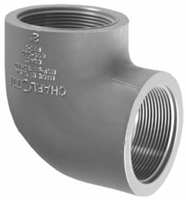 3/4"PVC SCH80 TxT Elbow