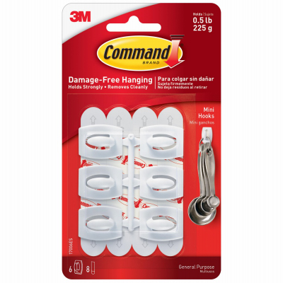 6PK Mini Hook/Command
