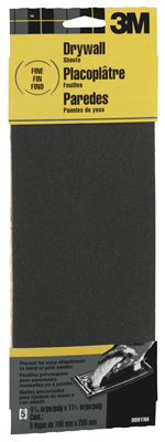 5PK Fine Dry Sandpaper