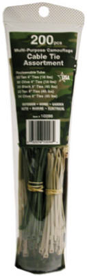 200PK Cable Tie ASSTD