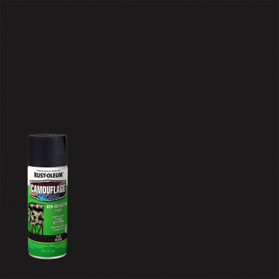 12OZ Camo BLK Spr Paint