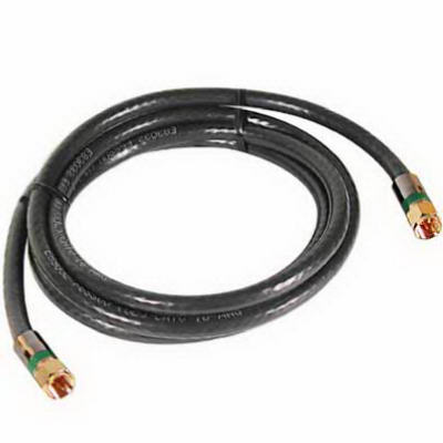 6' GRY Quad Coax Cable