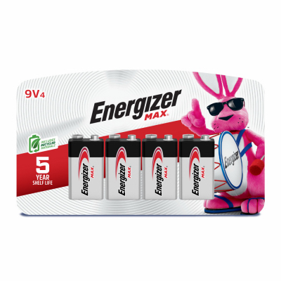 MAX 4PK 9V Battery