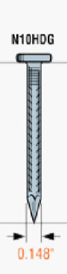 10Dx1-1/2" Smooth Nail