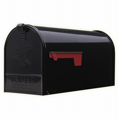 BLK LG T2 Rural Mailbox