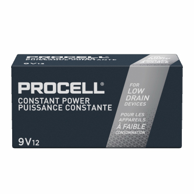 Duracell Procell Professional 9-Volt Alkaline Batteries, 12/Pack