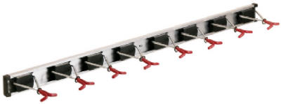 36"Rail Wall Rack/8Hook