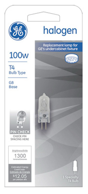GE 100W QTZ Halo Lamp