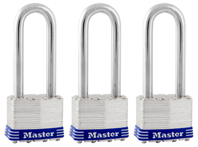 3PK 1-3/4" Padlock